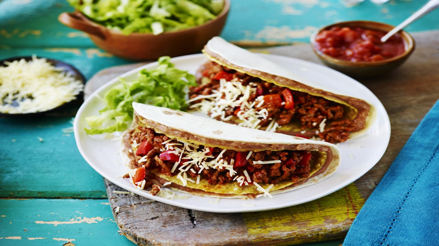 double layer tacos